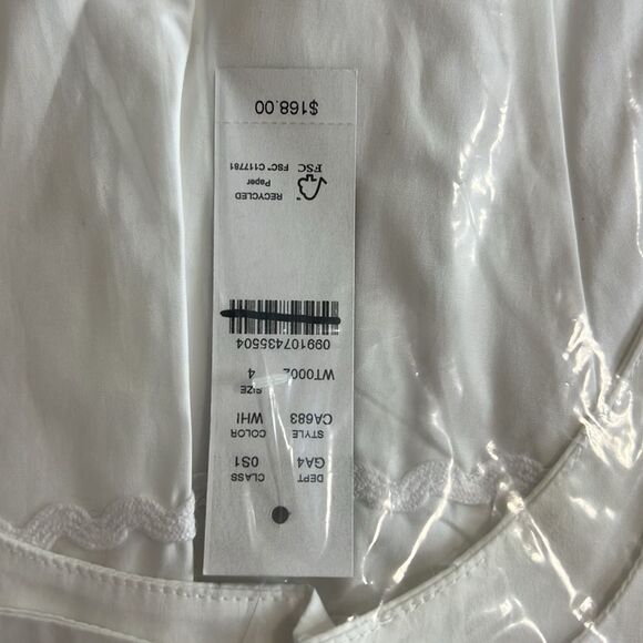 J. Crew Fit & Flare Dress Lace White Size 4 - Picture 5 of 11